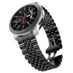 五珠鋼製替換錶帶，20mm 適用於 Samsung Galaxy Watch 3 41mm，22mm 適用於 Samsung Galaxy Watch 3 45mm，20mm 適用於 Amazfit GTR 2 / Amazfit GTR 47mm，22mm 適用於 Amazfit GTR 42mm，20mm 適用於 Huawei Watch GT 2 42mm