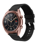 適用於 Samsung Galaxy Watch 3 41mm 三排孔矽膠替換錶帶，適用於 Samsung Galaxy Watch 3 41mm