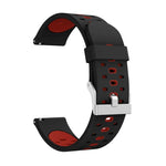 適用於 Samsung Galaxy Watch 3 41mm 三排孔矽膠替換錶帶，適用於 Samsung Galaxy Watch 3 41mm