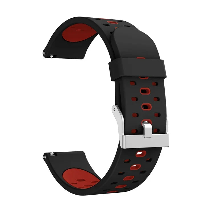 適用於 Samsung Galaxy Watch 3 41mm 三排孔矽膠替換錶帶，適用於 Samsung Galaxy Watch 3 41mm