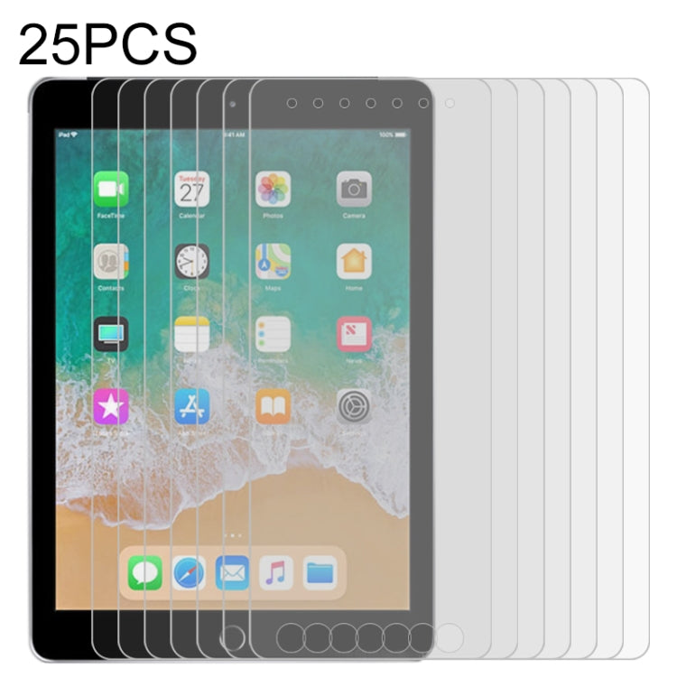 25片全屏高清PET螢幕保護貼，適用於iPad 4 / 3 / 2、iPad 9.7（2018）及（2017）、iPad mini 3 / 2 / 1、iPad mini（2019）/ 4、iPad Pro 9.7吋、iPad Pro 10.5吋、iPad Air、iPad Air 2、iPad Pro 11（2018）