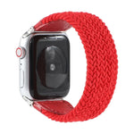 尼龍 + 皮革編織錶帶，適用於 Apple Watch Series 6 & SE & 5 & 4 40mm / 3 & 2 & 1 38mm，S, M, L
