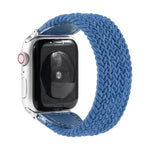 尼龍 + 皮革編織錶帶，適用於 Apple Watch Series 6 & SE & 5 & 4 40mm / 3 & 2 & 1 38mm，S, M, L