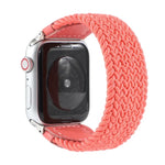 尼龍 + 皮革編織錶帶，適用於 Apple Watch Series 6 & SE & 5 & 4 40mm / 3 & 2 & 1 38mm，S, M, L