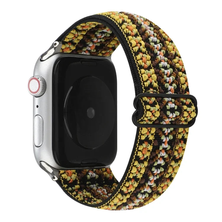 民族風扣式錶帶 適用於 Apple Watch Series 6 & SE & 5 & 4 44mm / 3 & 2 & 1 42mm，適用於 Apple Watch Series 7 45mm / 6 & SE & 5 & 4 44mm / 3 & 2 & 1 42mm，適用於 Apple Watch Ultra 49mm / Series 8&7 45mm / SE 2&6&SE&5&4 44mm / 3&2&1 42mm