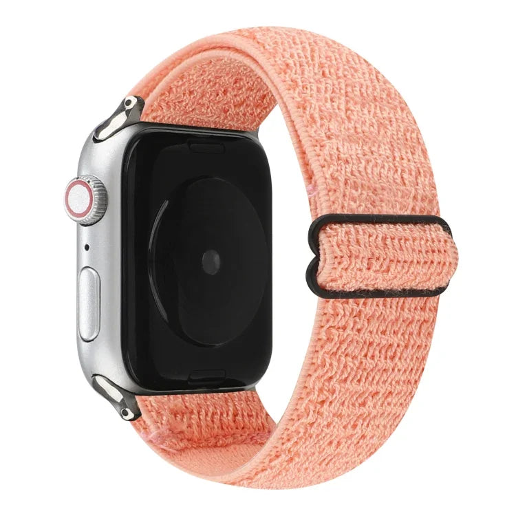 純色尼龍錶帶 適用於 Apple Watch Series 6 & SE & 5 & 4 40mm / 3 & 2 & 1 38mm，適用於 Apple Watch Series 7 41mm / 6 & SE & 5 & 4 40mm / 3 & 2 & 1 38mm