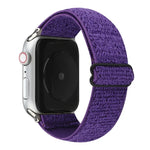 純色尼龍錶帶 適用於 Apple Watch Series 6 & SE & 5 & 4 40mm / 3 & 2 & 1 38mm，適用於 Apple Watch Series 7 41mm / 6 & SE & 5 & 4 40mm / 3 & 2 & 1 38mm