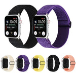 純色尼龍錶帶 適用於 Apple Watch Series 6 & SE & 5 & 4 40mm / 3 & 2 & 1 38mm，適用於 Apple Watch Series 7 41mm / 6 & SE & 5 & 4 40mm / 3 & 2 & 1 38mm
