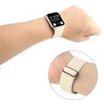 純色尼龍錶帶 適用於 Apple Watch Series 6 & SE & 5 & 4 44mm / 3 & 2 & 1 42mm，適用於 Apple Watch Series 7 45mm / 6 & SE & 5 & 4 44mm / 3 & 2 & 1 42mm