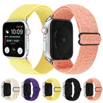 純色尼龍錶帶 適用於 Apple Watch Series 6 & SE & 5 & 4 44mm / 3 & 2 & 1 42mm，適用於 Apple Watch Series 7 45mm / 6 & SE & 5 & 4 44mm / 3 & 2 & 1 42mm