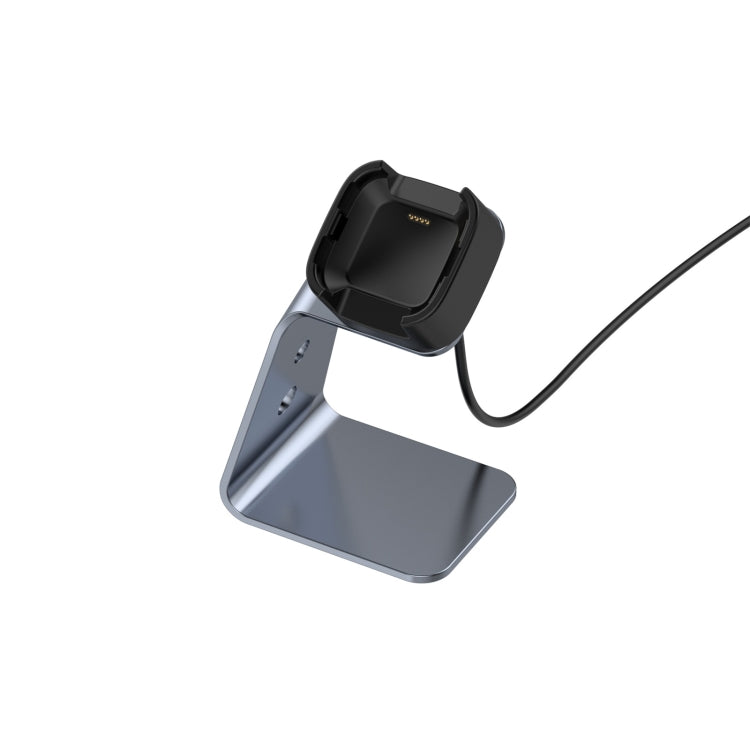 For Fitbit Versa / Versa Lite / Versa SE Universal Aluminum Alloy Charger Holder with Chip Protection, Support Fast Charging, For Fitbit Versa
