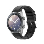 20mm 矽膠皮革替換錶帶，適用於 Samsung Galaxy Watch 3 41mm，適用於 Samsung Galaxy Watch 3 41mm