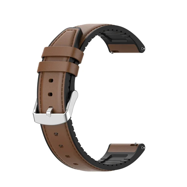 20mm 矽膠皮革替換錶帶，適用於 Samsung Galaxy Watch 3 41mm，適用於 Samsung Galaxy Watch 3 41mm