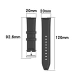 20mm 矽膠皮革替換錶帶，適用於 Samsung Galaxy Watch 3 41mm，適用於 Samsung Galaxy Watch 3 41mm