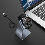 適用於 Samsung R800 / Galaxy Watch 通用鋁合金磁吸充電座，具晶片保護，支援快速充電，適用於 Samsung R800