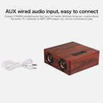 Q5 木質藍牙喇叭，支援 TF 卡及 3.5mm AUX，Q5