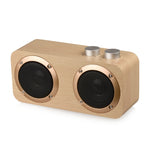 Q7 重低音木質藍牙喇叭，支援 TF 卡、U 盤及 3.5mm AUX，Q7