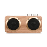 Q7 重低音木質藍牙喇叭，支援 TF 卡、U 盤及 3.5mm AUX，Q7