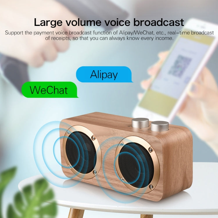 Q7 重低音木質藍牙喇叭，支援 TF 卡、U 盤及 3.5mm AUX，Q7