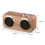Q7 重低音木質藍牙喇叭，支援 TF 卡、U 盤及 3.5mm AUX，Q7