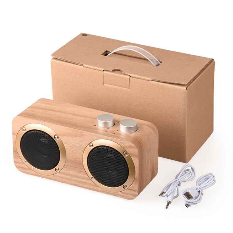 Q7 重低音木質藍牙喇叭，支援 TF 卡、U 盤及 3.5mm AUX，Q7