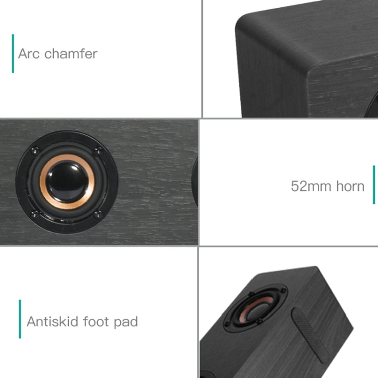 D90 重低音木質藍牙 4.2 喇叭附遙控器，支援 TF 卡、3.5mm AUX 同軸及光纖及 U 盤，D90+ 重低音