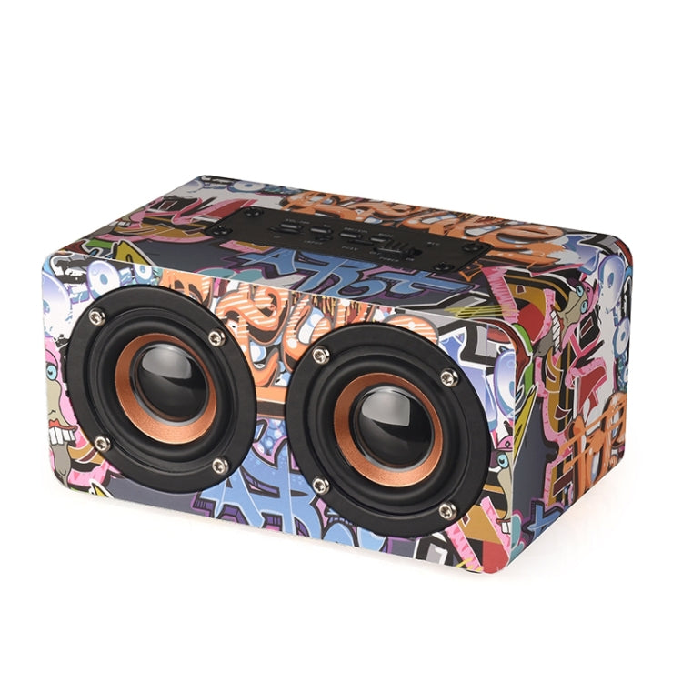 M5 重低音木質藍牙 4.2 喇叭，支援 TF 卡、3.5mm AUX 及 FM