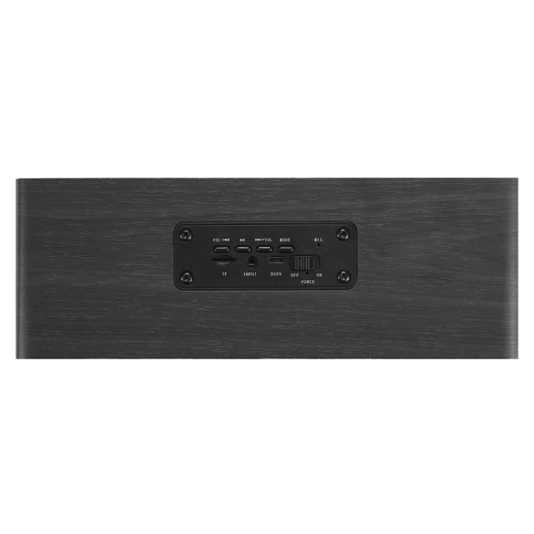 M5C 重低音木質時鐘藍牙 4.2 喇叭，支援 TF 卡、3.5mm AUX 及 FM 收音機