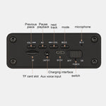 M5C 重低音木質時鐘藍牙 4.2 喇叭，支援 TF 卡、3.5mm AUX 及 FM 收音機