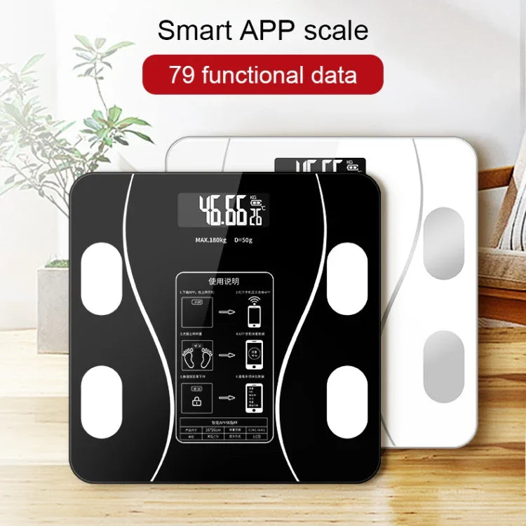 家用智能體脂電子秤，USB充電版，USB充電版