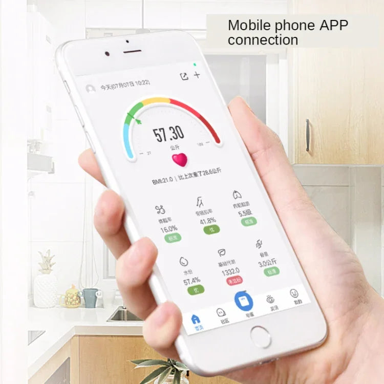 家用智能體脂電子秤，USB充電版，USB充電版