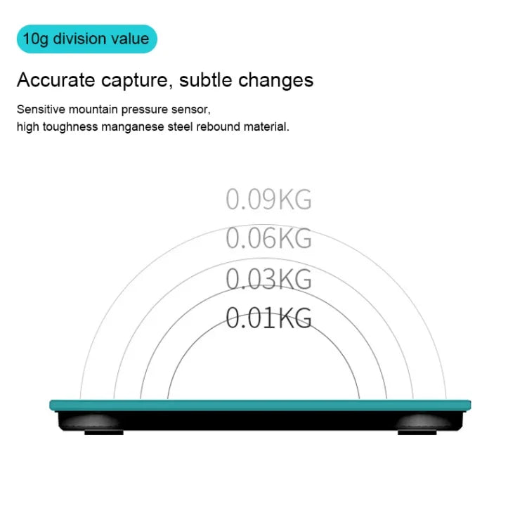 家用智能體脂電子秤，USB充電版，USB充電版