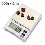 M-18 500g x 0.1g 高精度數位電子珠寶秤，配備 1.5 吋 LCD 螢幕，500g/0.1g