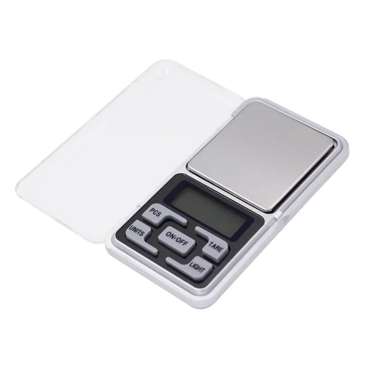 MH-100 500g x 0.1g 高精度數位電子便攜迷你口袋秤手機稱重秤，配備 1.6 吋 LCD 螢幕，500g/0.1g