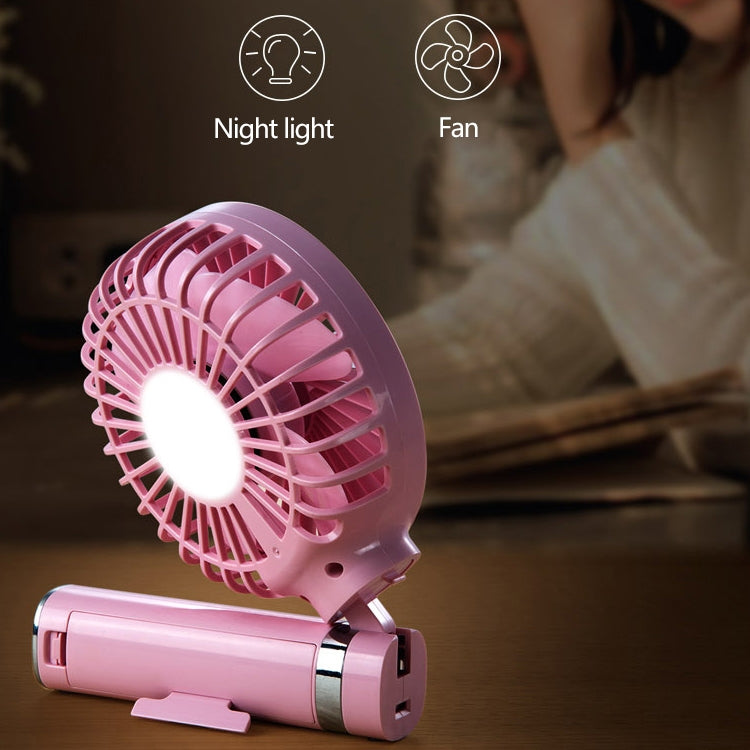 S2 便攜可折疊手持電風扇，附 3 段速控及夜燈