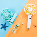 S2 便攜可折疊手持電風扇，附 3 段速控及夜燈