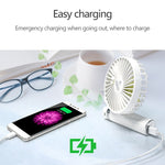 S2 便攜可折疊手持電風扇，附 3 段速控及夜燈