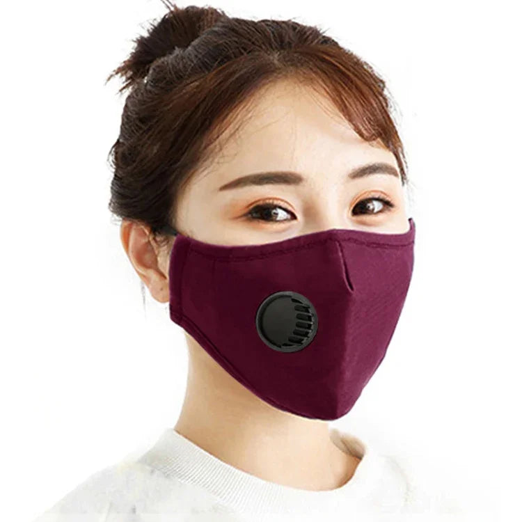 男女通用可洗可更換濾芯呼吸閥PM2.5防塵口罩