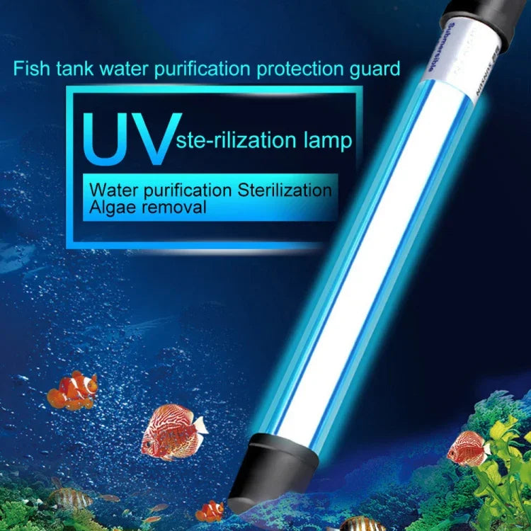 110V 13W 紫外線藻類消毒魚缸燈，美規插頭，13W 美規插頭