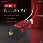 Creality 24V 40W擠出機噴嘴熱端套件，含溫度熱敏電阻和加熱管，適用於Ender-3 3D打印機