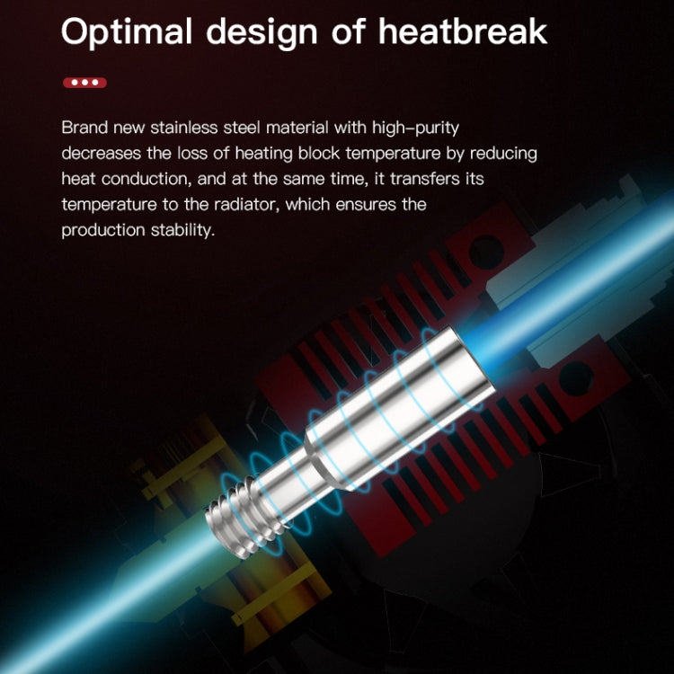 Creality 24V 40W擠出機噴嘴熱端套件，含溫度熱敏電阻和加熱管，適用於Ender-3 3D打印機