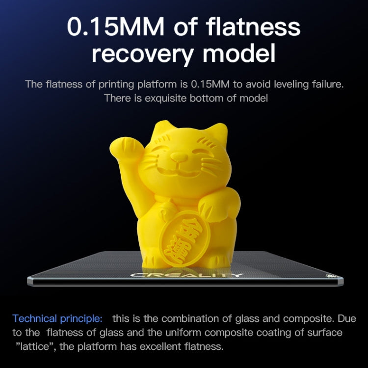 Creality 碳化矽玻璃板平台加熱床打印表面，適用於Ender-3 3D打印機配件