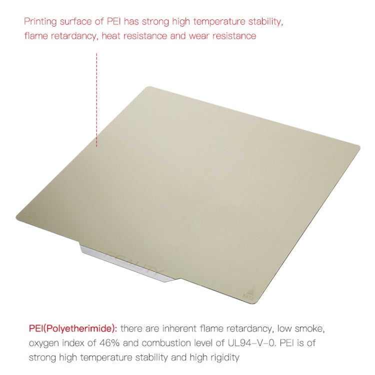 Creality PEI打印板雙面PEI彈簧鋼板帶磁性底座，適用於Ender-3 3D打印機配件