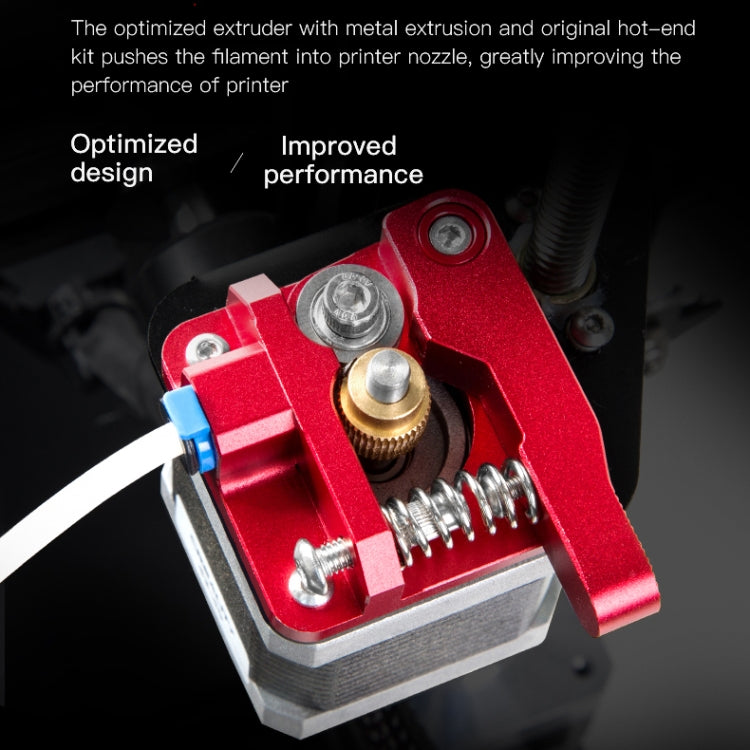 Creality 全金屬紅色方塊Bowden擠出機套件，適用於Ender-3 / Ender-3 Pro / Ender-3 V2 / CR-10 Pro V2 3D打印機