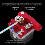 Creality 全金屬紅色方塊Bowden擠出機套件，適用於Ender-3 / Ender-3 Pro / Ender-3 V2 / CR-10 Pro V2 3D打印機