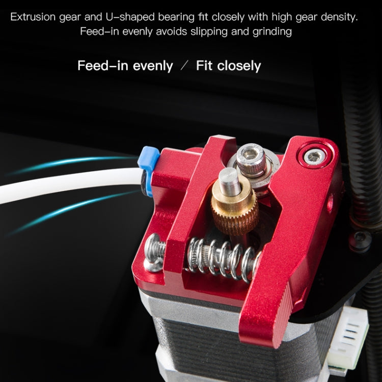 Creality 全金屬紅色方塊Bowden擠出機套件，適用於Ender-3 / Ender-3 Pro / Ender-3 V2 / CR-10 Pro V2 3D打印機