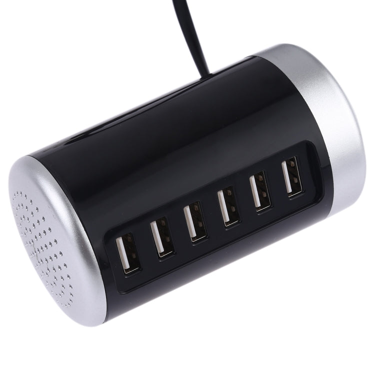 XLD4 30W 6 埠 USB 充電站電源適配器 AC100-240V，美規插頭