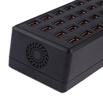100W 24 埠 USB 快速充電站智慧充電器，帶 LED 指示燈 AC 100-240V，美規插頭，100W 24 埠 USB 美規插頭