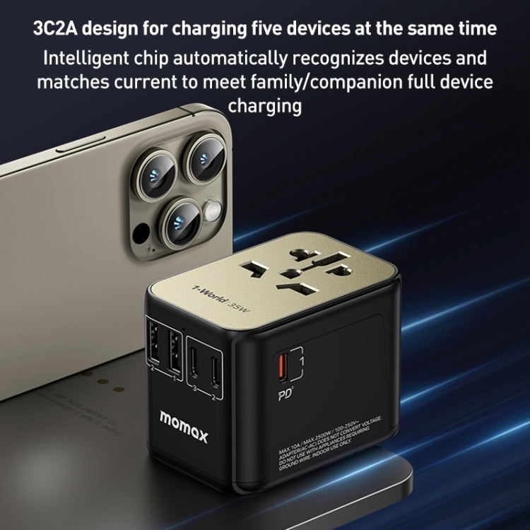 MOMAX 1-World UA9 PD 35W快速充電器電源轉接器，UA9