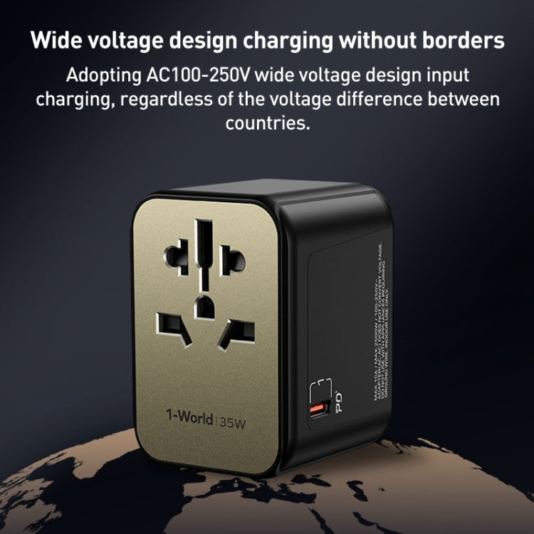 MOMAX 1-World UA9 PD 35W快速充電器電源轉接器，UA9